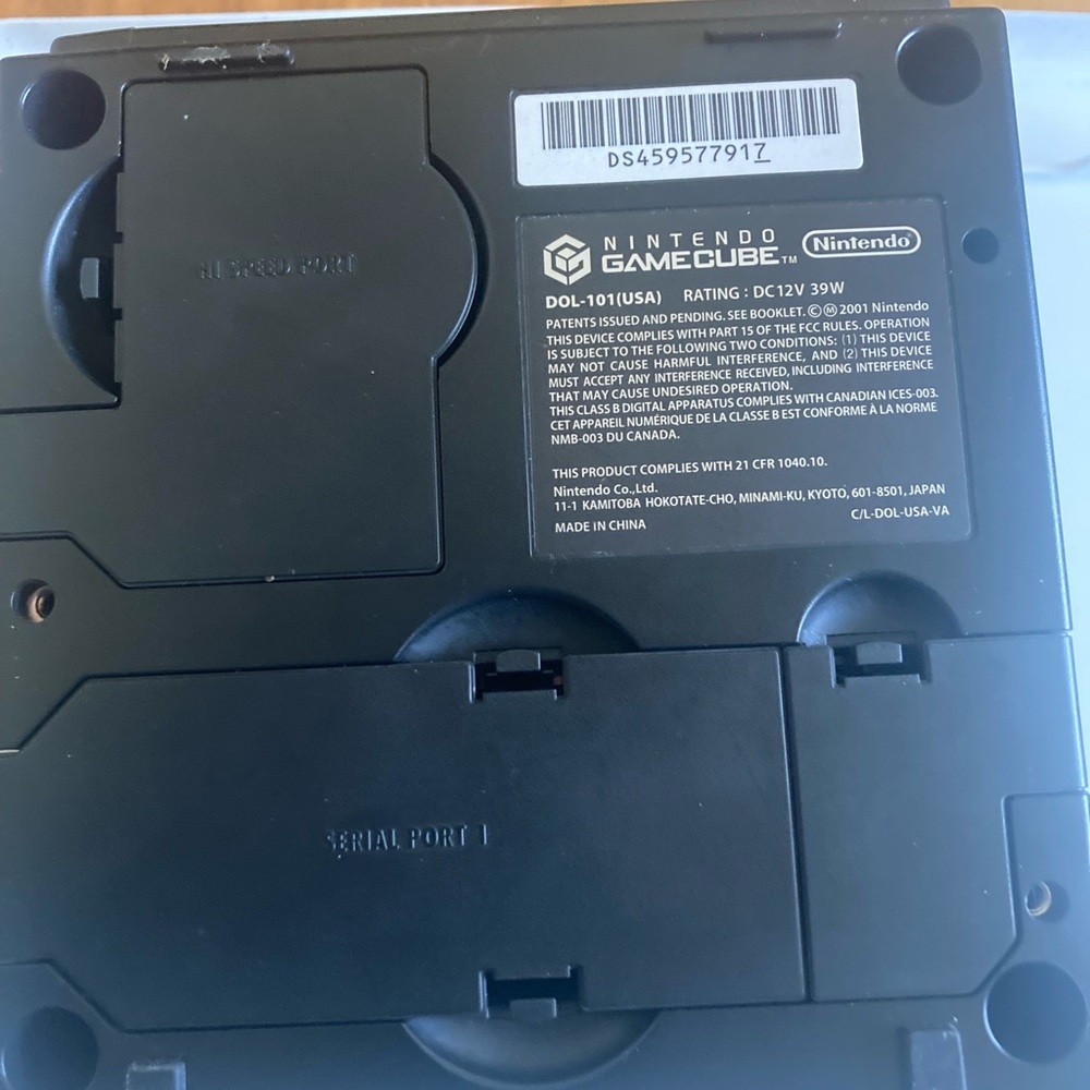 Nintendo GameCube Console - Black Plastic Finish